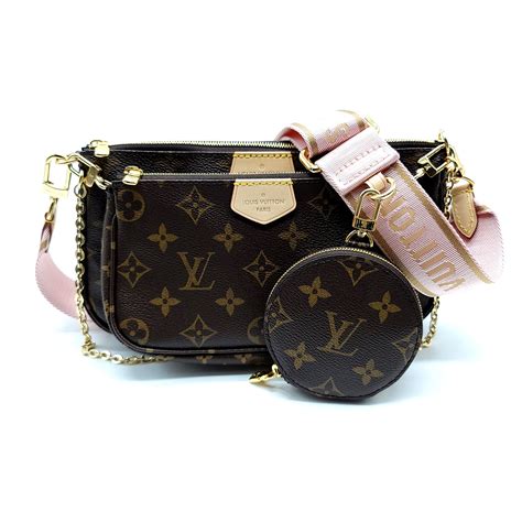 louis vuitton multi pochette accessoires light pink monogram|louis vuitton multi color bag.